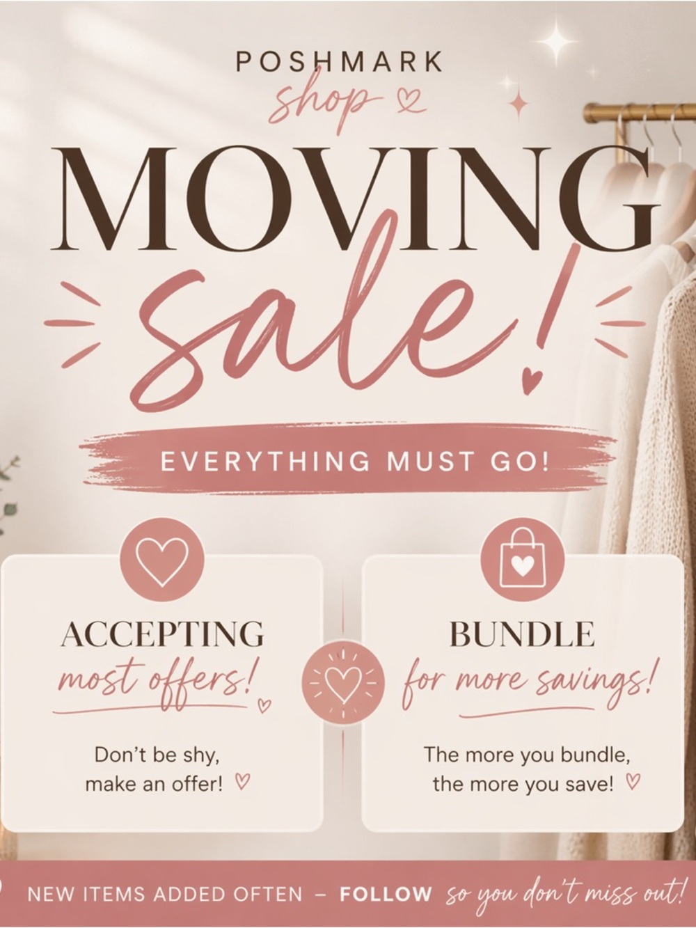 Moving Sale!
